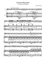 Debussy - Première rhapsodie (piano part)